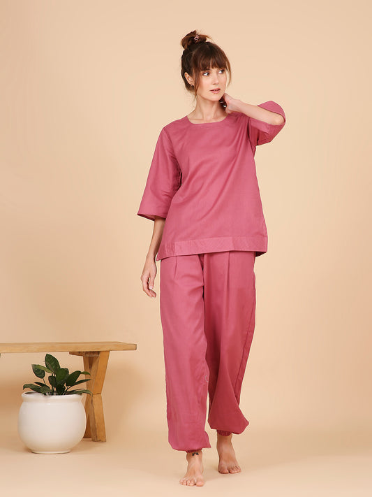 Shakti Yoga Top- Dusky Pink