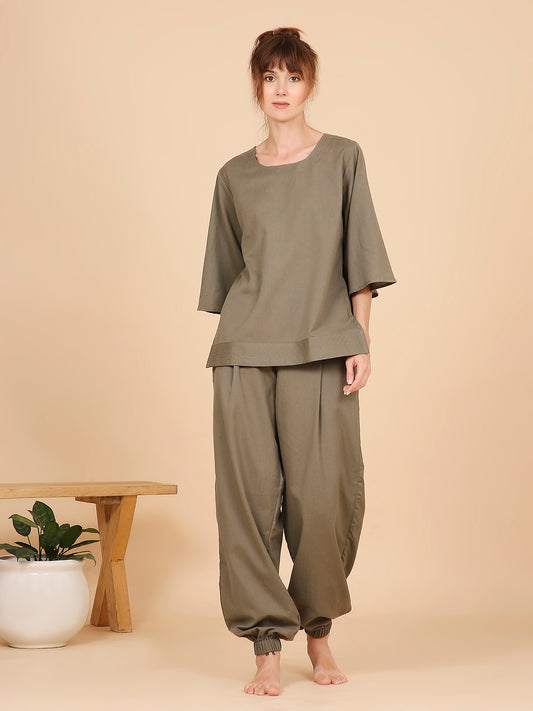 Shakti Yoga Pants- Olive Earth