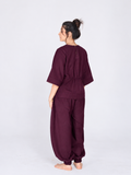 Shakti 2.0 Complete Women Cotton Yoga Set| Plum