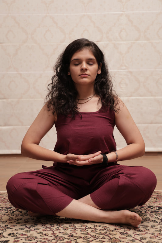 Dhara Yoga Set- Maroon