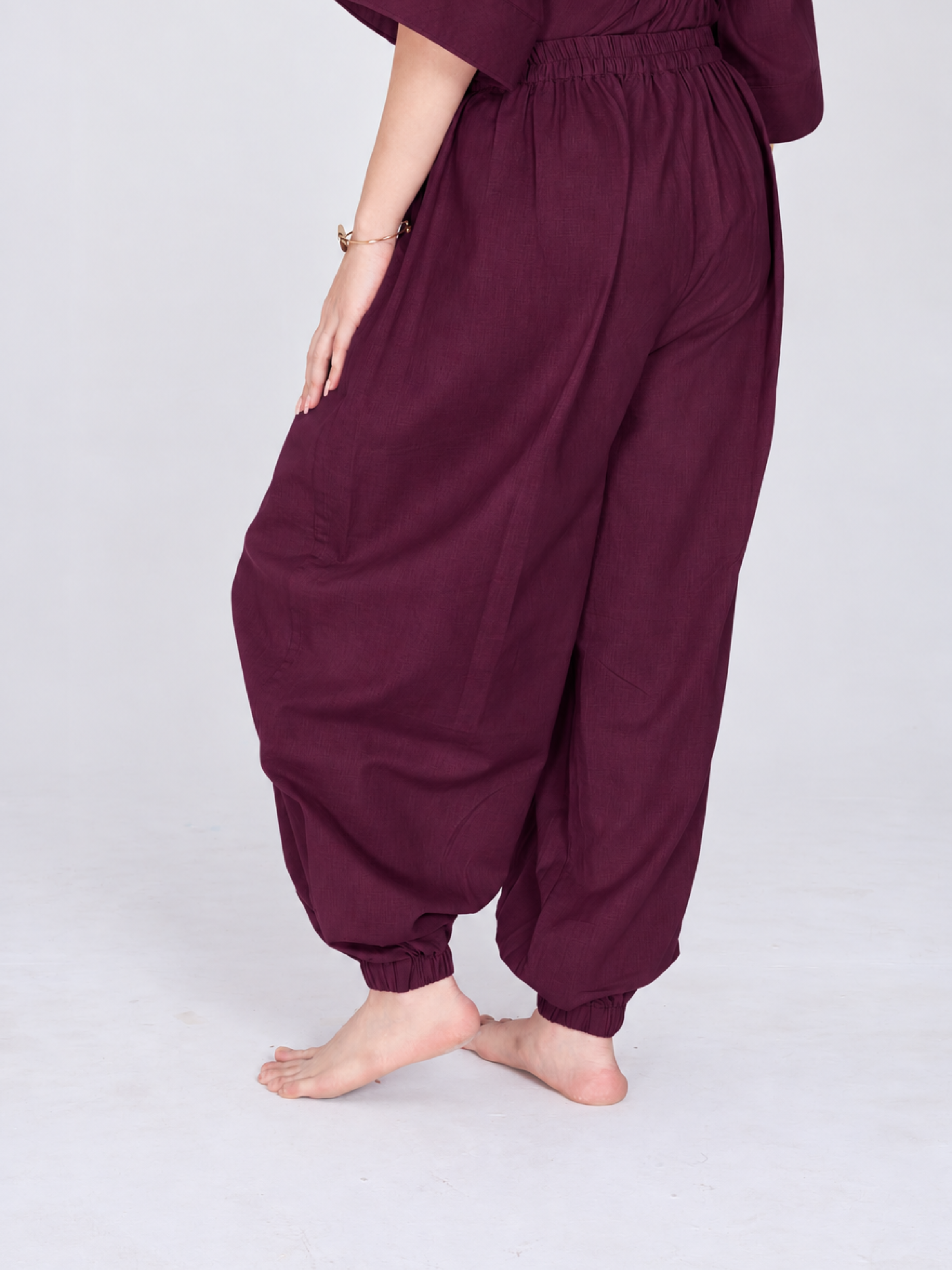 Shakti 2.0 Complete Women Cotton Yoga Set| Plum