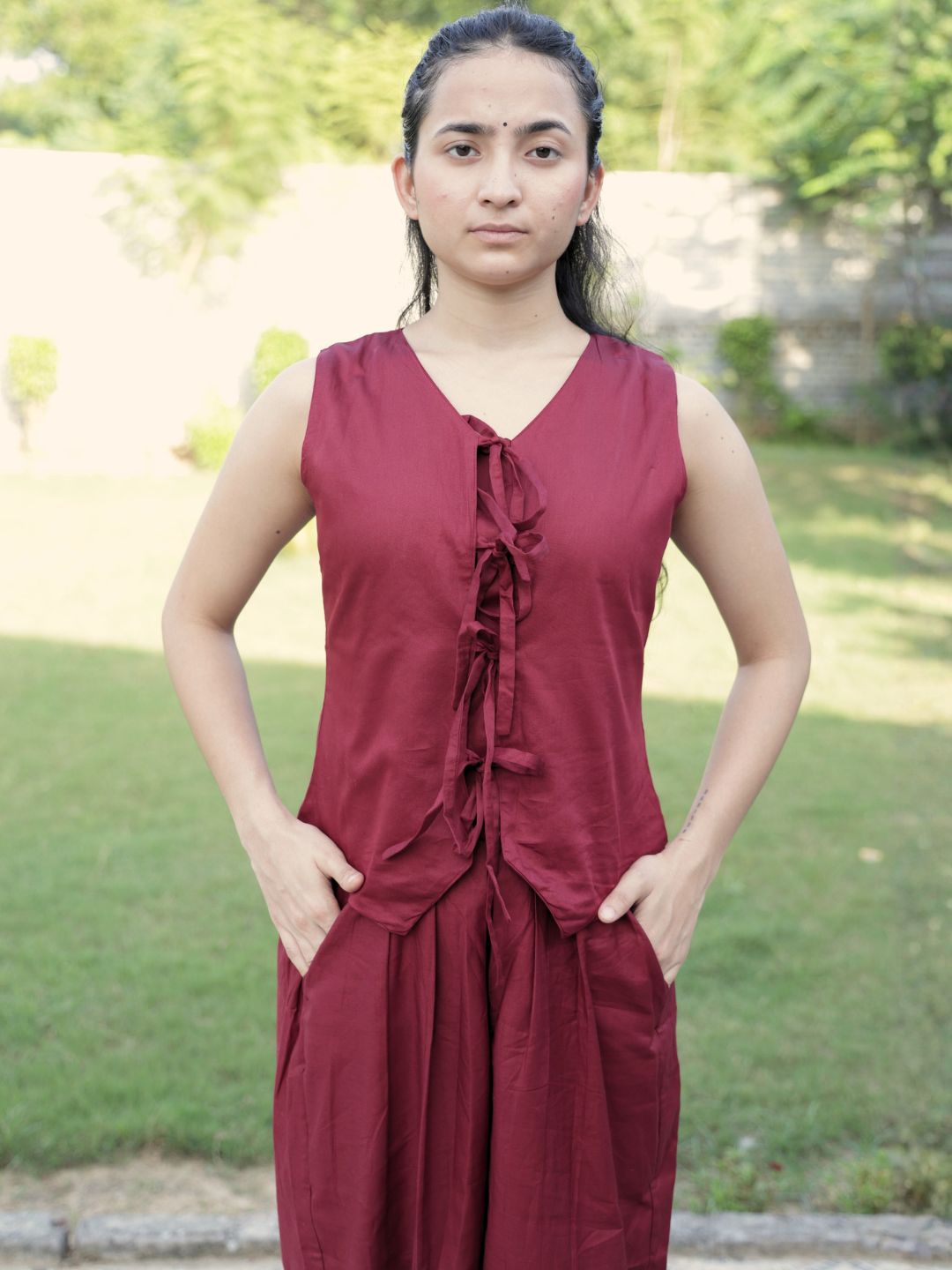 Sama Yoga Pants- Maroon