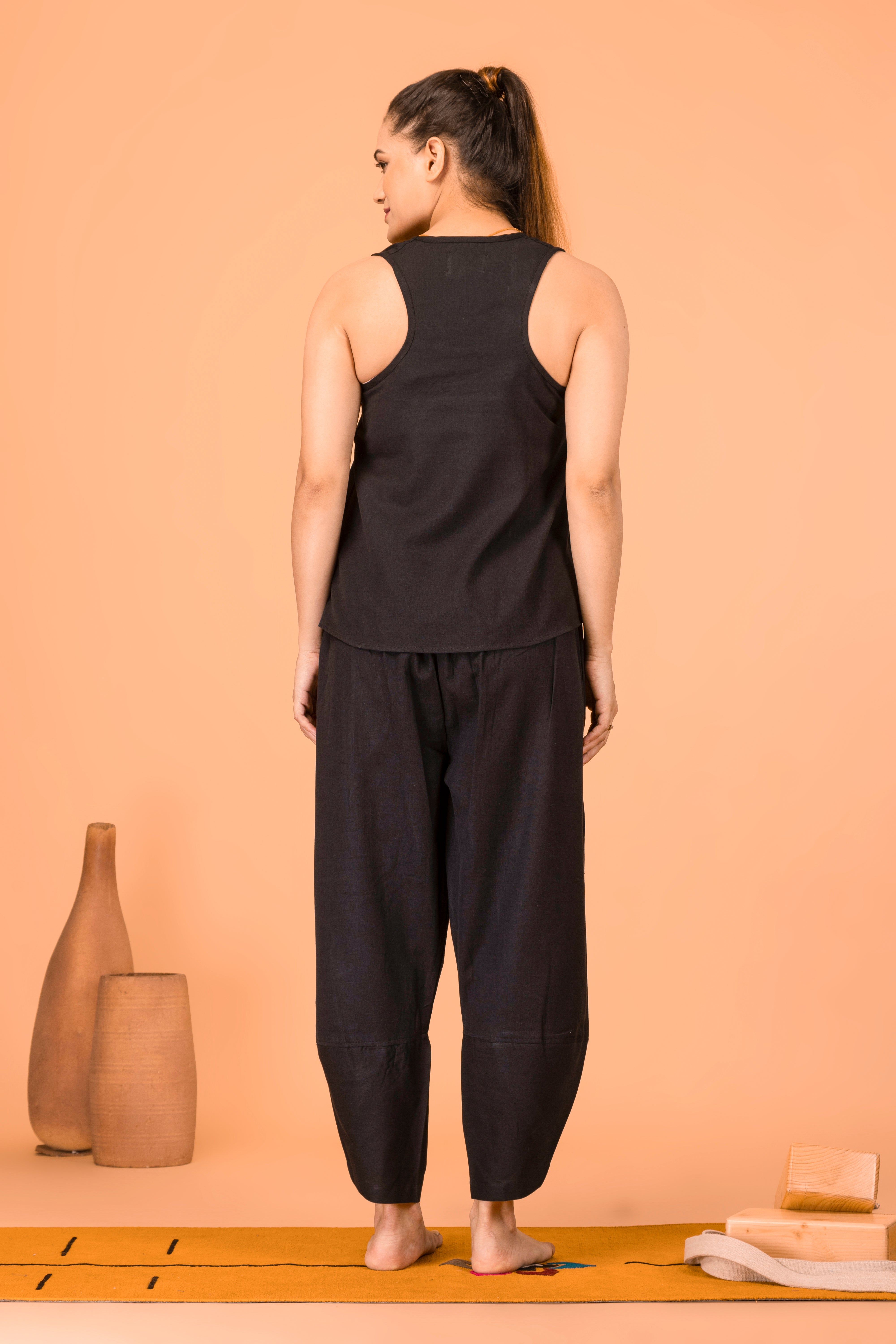 Dhara Yoga Top- Black