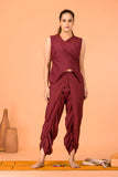 Angrakha Top - Maroon | Arya