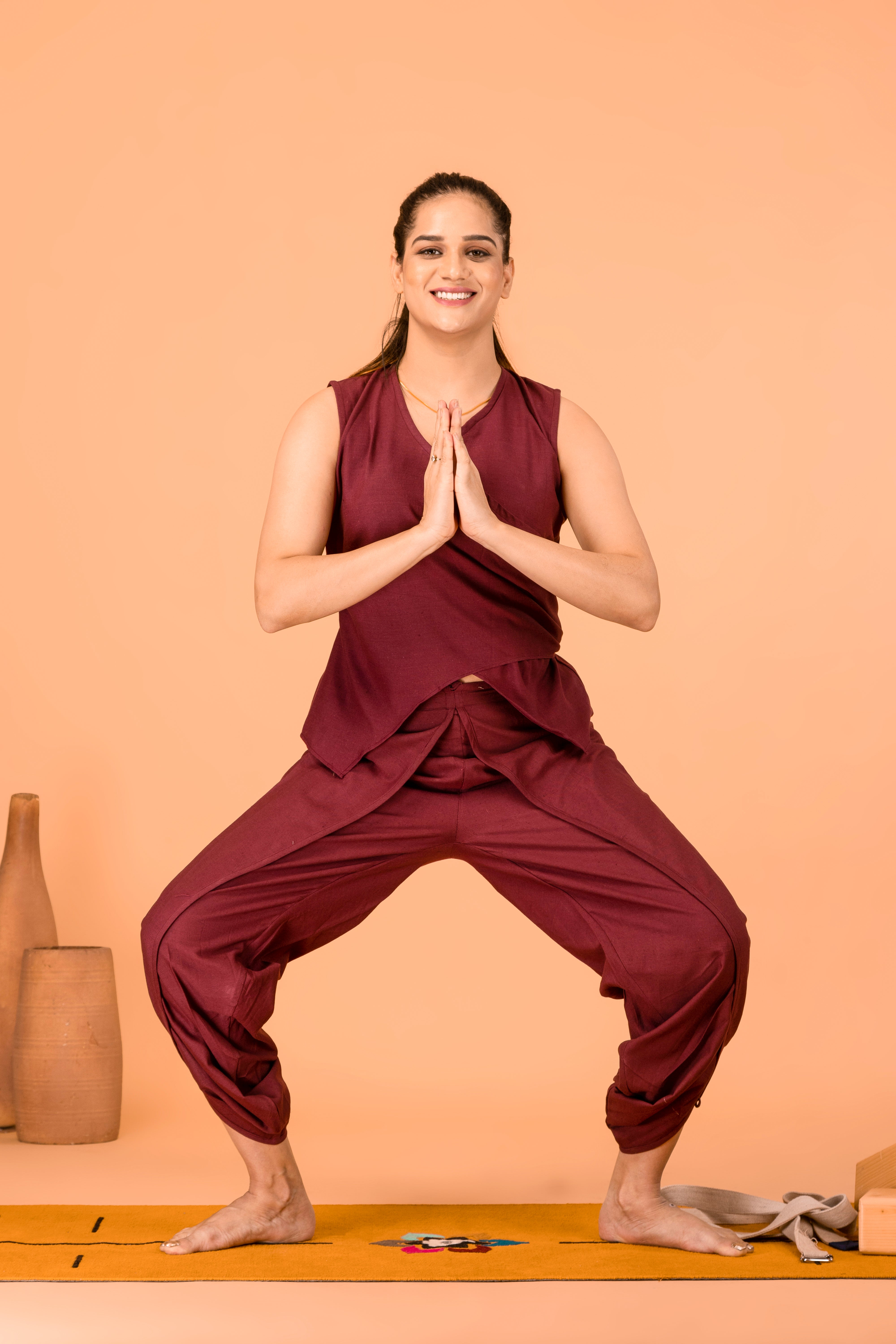 Angrakha Top - Maroon | Arya