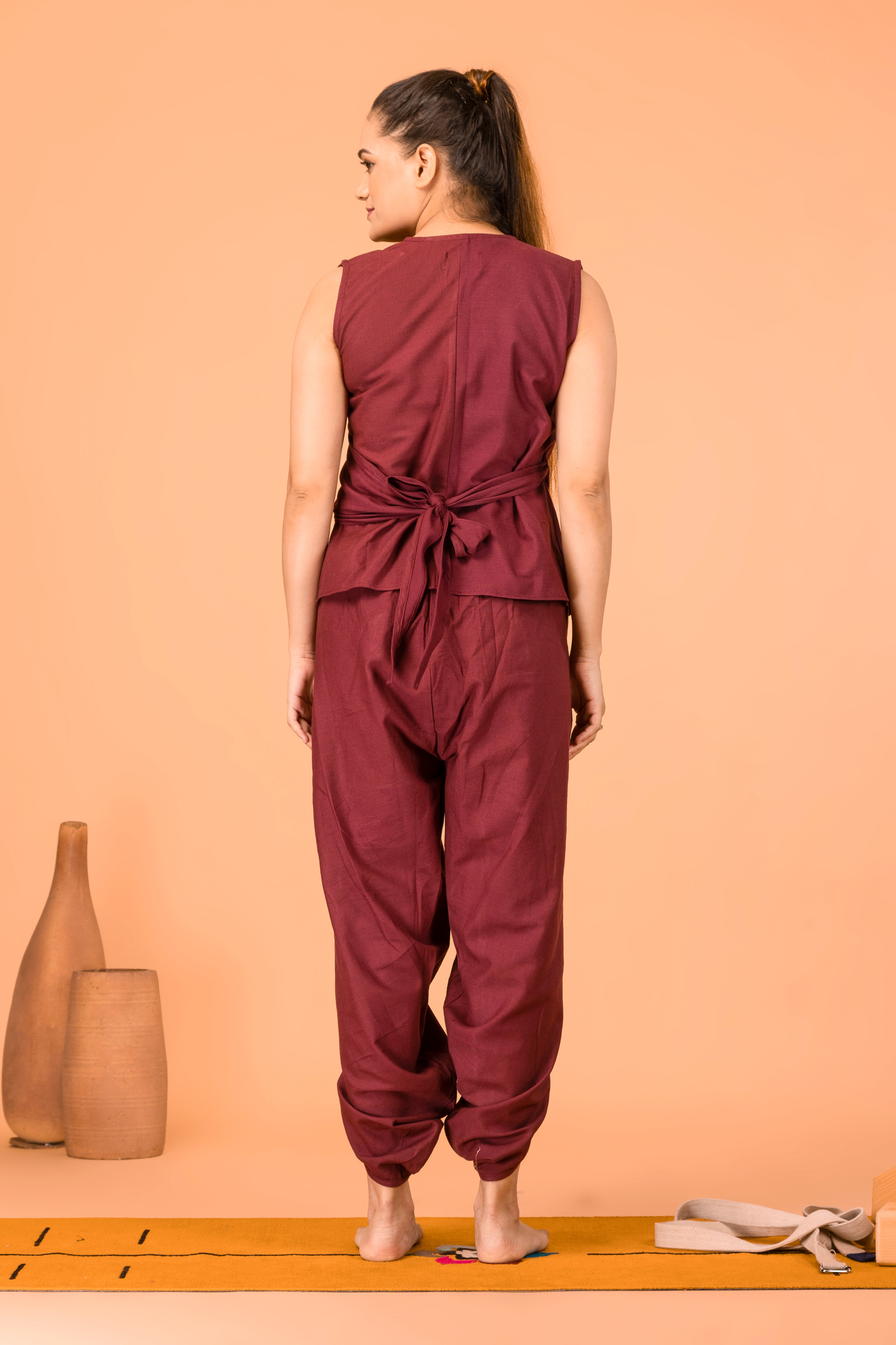 Angrakha Top - Maroon | Arya