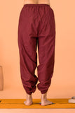 Dhoti Yoga Pants for Women - Maroon | Arya