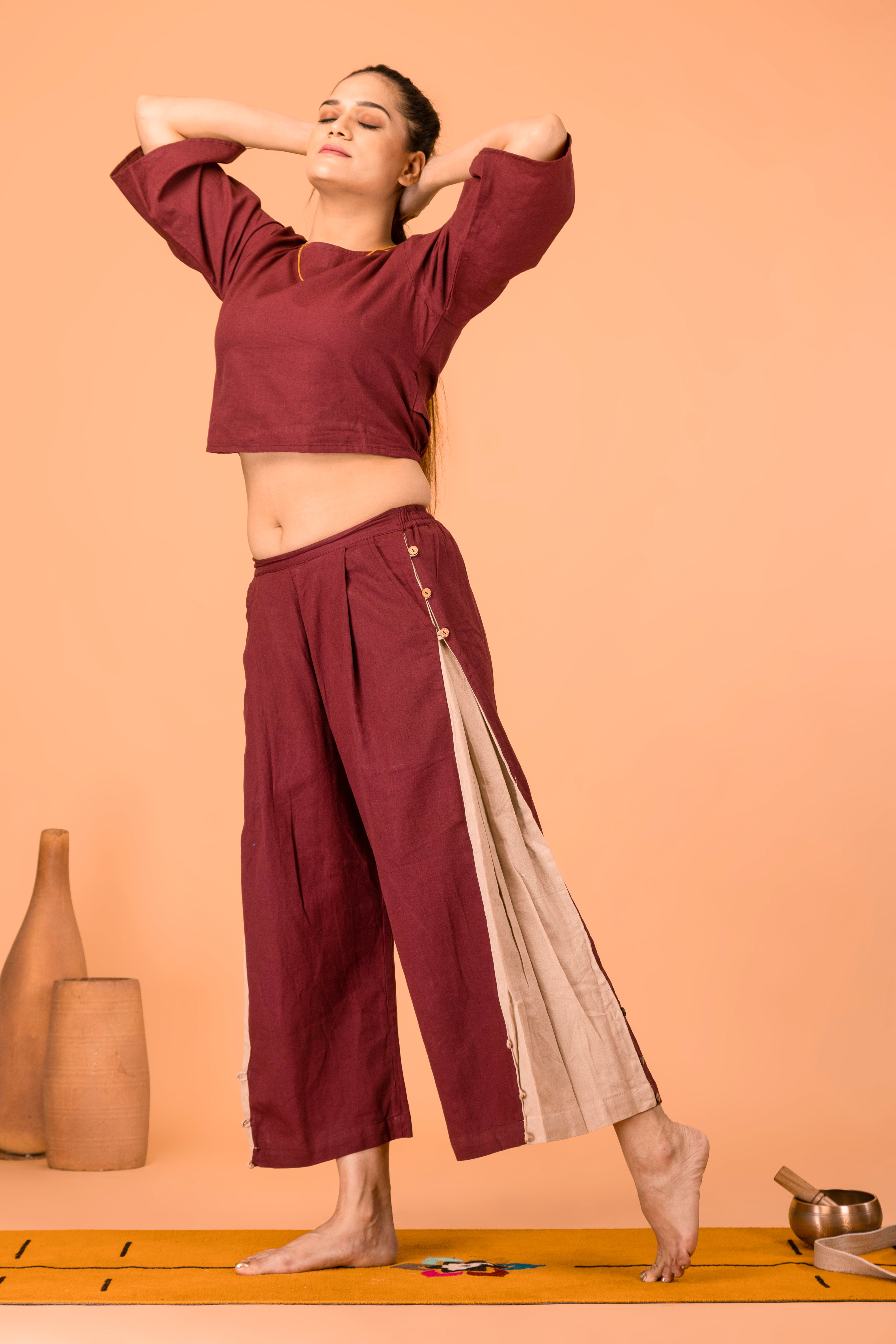 Tula Yoga Pants- Maroon