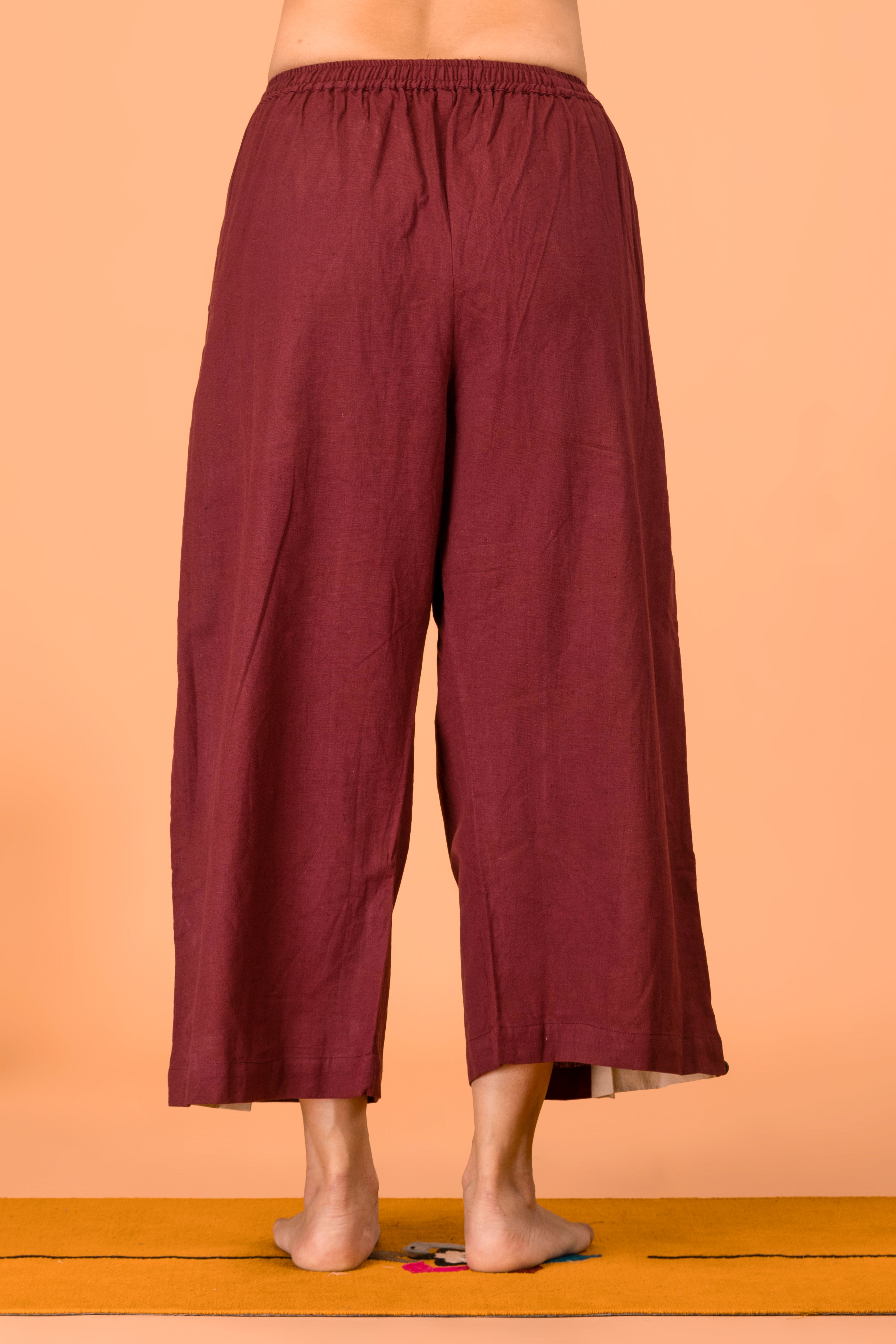 Tula Yoga Set- Beige Maroon
