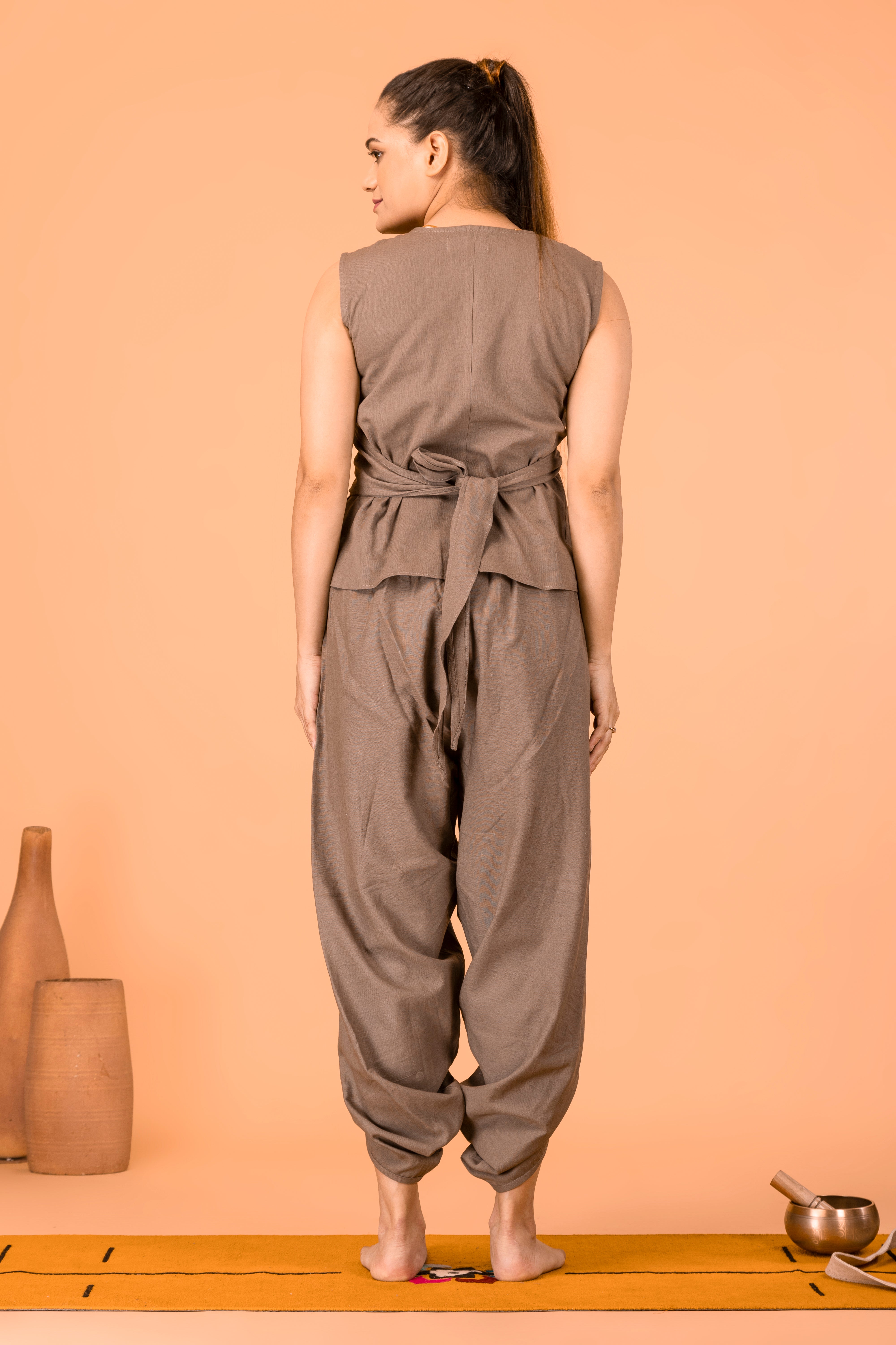 Dhoti Yoga Pants for Women - Olive | Arya