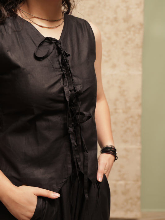 Sama Yoga Top- Black