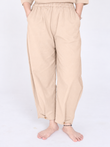 Yogini 100% Cotton Barrel Yoga Pant | Beige