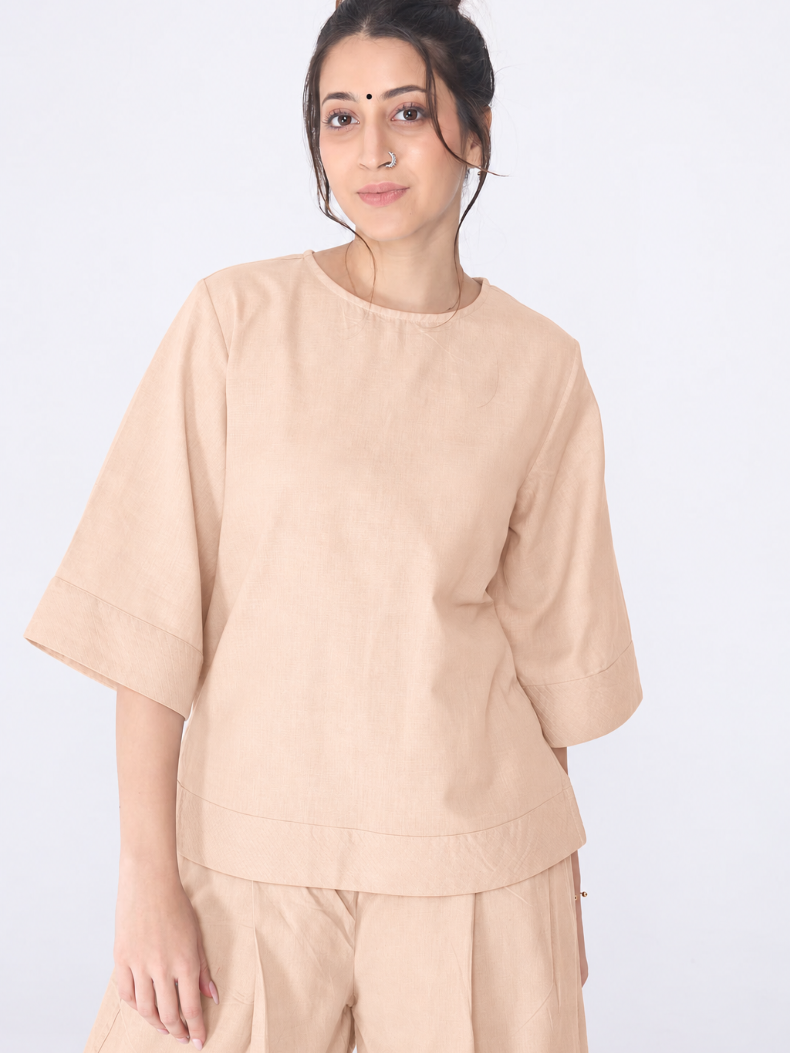 Shakti 2.0 Complete Women Cotton Yoga Set| Beige