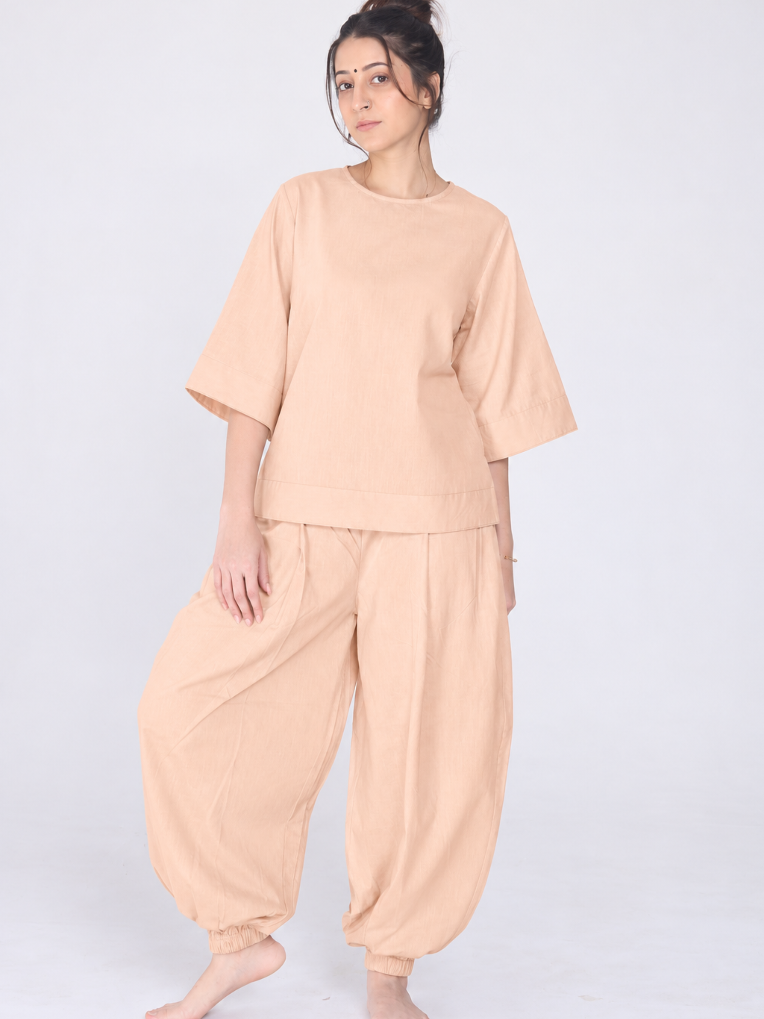 Shakti 2.0 Complete Women Cotton Yoga Set| Beige