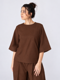 Shakti 2.0 Complete Women Cotton Yoga Set| Chocolate Brown