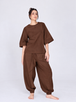 Shakti 2.0 Complete Women Cotton Yoga Set| Chocolate Brown