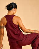 Dhara Complete Women Cotton Yoga Set | Maroon