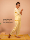 Cotton Yoga Baggy Pants for Women- Butter Yellow | Aarohi
