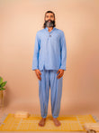 Cotton Yoga Set for Men- Powder Blue | Tejas
