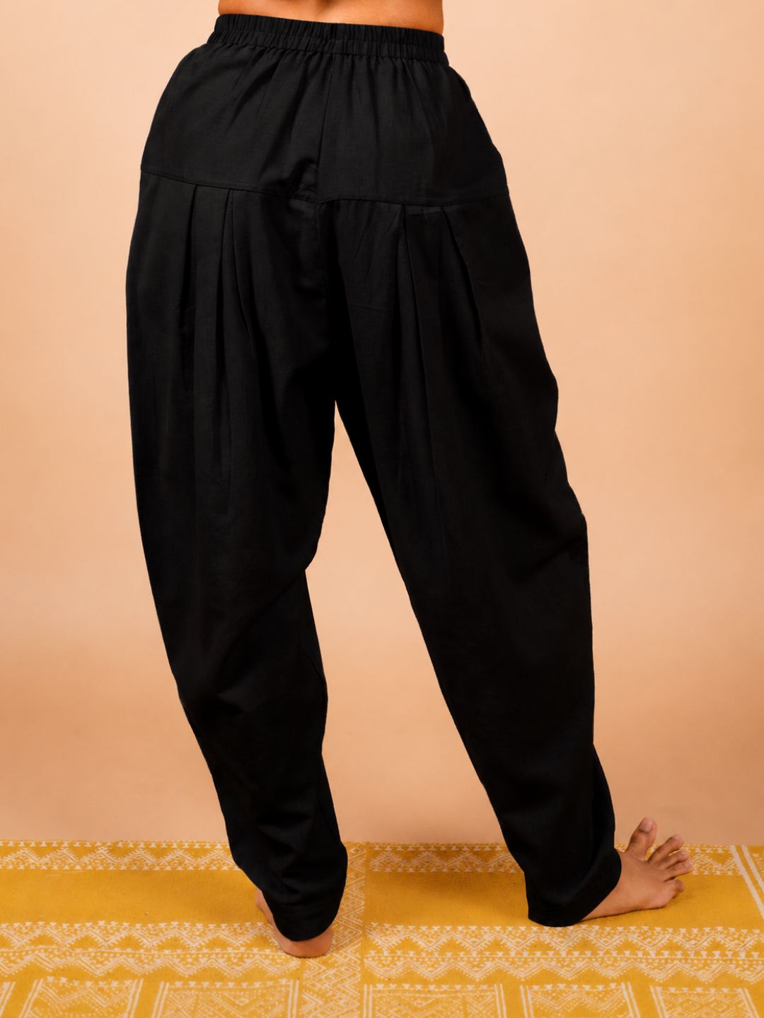 Ira Women Cotton Yoga Baggy Pant | Black