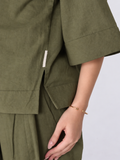 Shakti 2.0 Complete Women Cotton Yoga Set| Olive