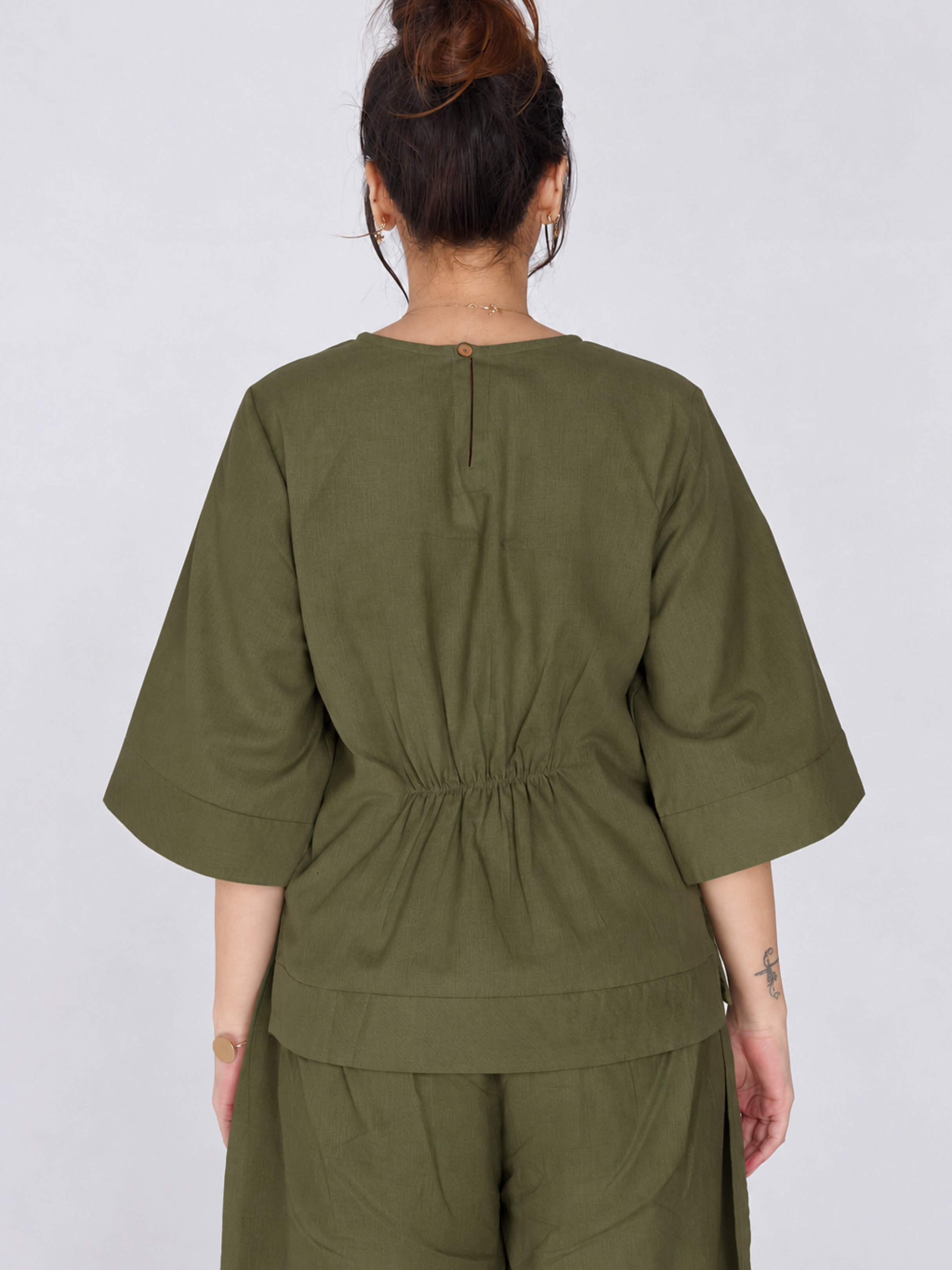 Shakti 2.0 Complete Women Cotton Yoga Set| Olive