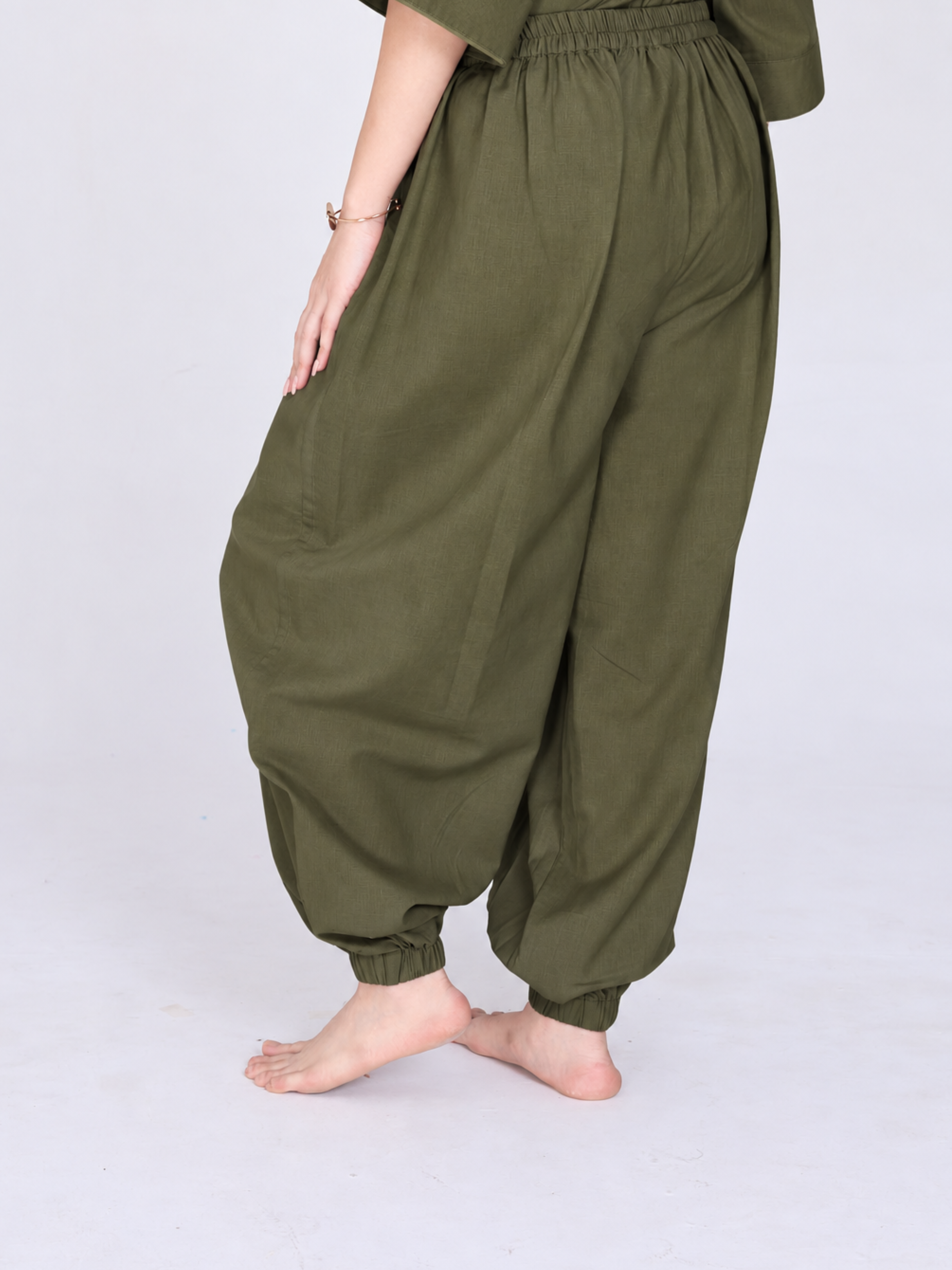 Shakti 2.0 Complete Women Cotton Yoga Set| Olive