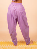 Cotton Yoga Co-ord Set for Women- Lavender | Ira