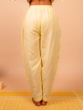 Cotton Yoga Baggy Pants for Women- Butter Yellow | Aarohi