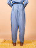 Cotton Yoga Pleated Pants for Men- Powder Blue | Tejas