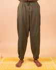 Cotton Yoga Balloon Pants for Men- Olive Green | Veer