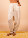 Cotton Yoga Co-ord Set for Women- Off White | Ira