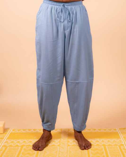 Cotton Yoga Balloon Pants for Men- Powder Blue | Veer
