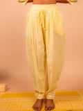 Cotton Yoga Baggy Pants for Women- Butter Yellow | Aarohi