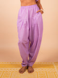 Cotton Yoga Co-ord Set for Women- Lavender | Ira