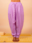 Cotton Yoga Baggy Pants for Women- Lavender | Aarohi