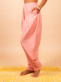 Cotton Yoga Salwar Pants for Women- Peach | Ira