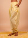 Cotton Yoga Co-ord Set for Women- Butter Yellow | Ira