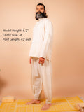Cotton Yoga Set for Men- Off White | Tejas