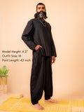 Cotton Yoga Set for Men- Black | Tejas