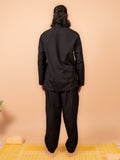Cotton Yoga Set for Men- Black | Tejas