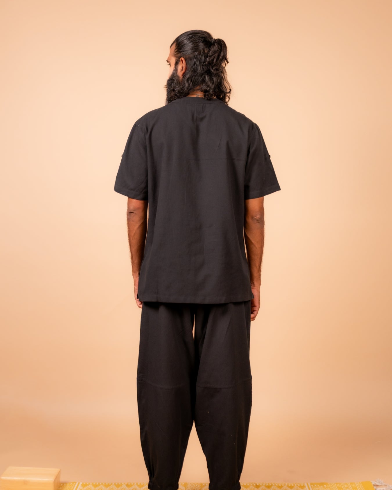 Cotton Yoga Set for Men- Black | Veer