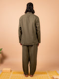 Cotton Yoga Set for Men- Olive Green | Tejas