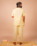 Cotton Yoga Set for Men- Butter Yellow | Veer