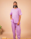 Cotton Yoga Set for Men- Lavender | Veer