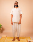 Cotton Yoga Set for Men- Off White | Veer