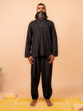 Cotton Yoga Set for Men- Black | Tejas