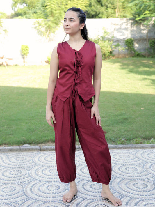 Sama Yoga Pants- Maroon
