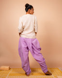 Unisex Cotton Dhoti Yoga Pants- Lavender | Sutra