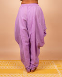 Unisex Cotton Dhoti Yoga Pants- Lavender | Sutra